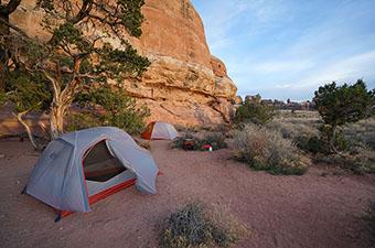 Backpacking tents (camping in Canyonlands)